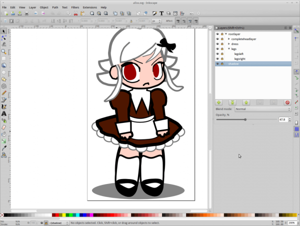 Inkscape персонаж