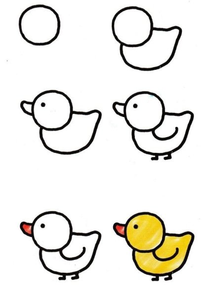 Поэтапное рисование для малышей