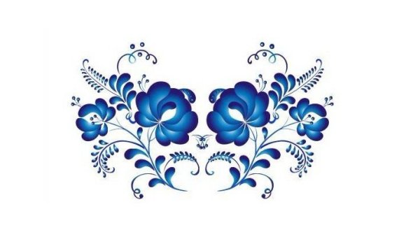 Этапы росписи тарелки Гжель