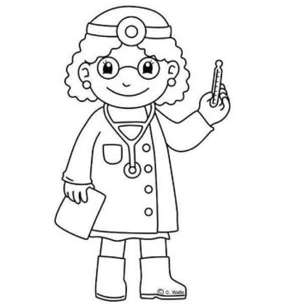 Раскраска врач