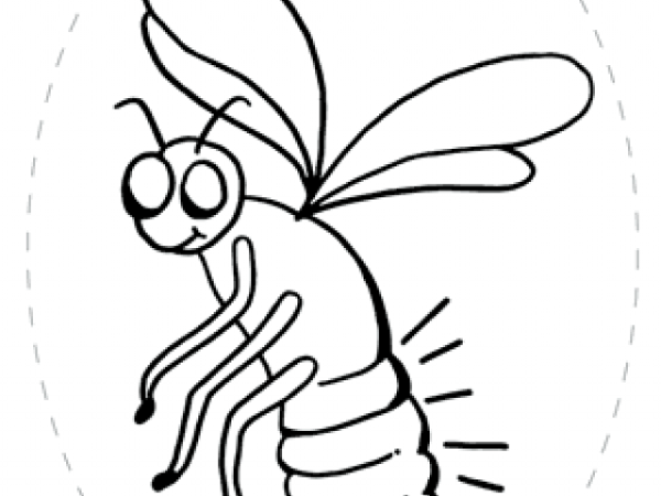 Светлячок трафарет