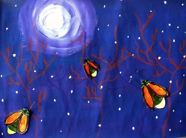 Светлячок раскраска