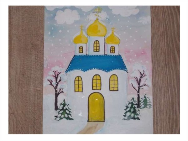 Церковь рисунок карандашом