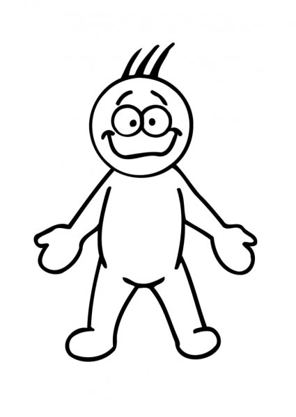 Человечек рисунок