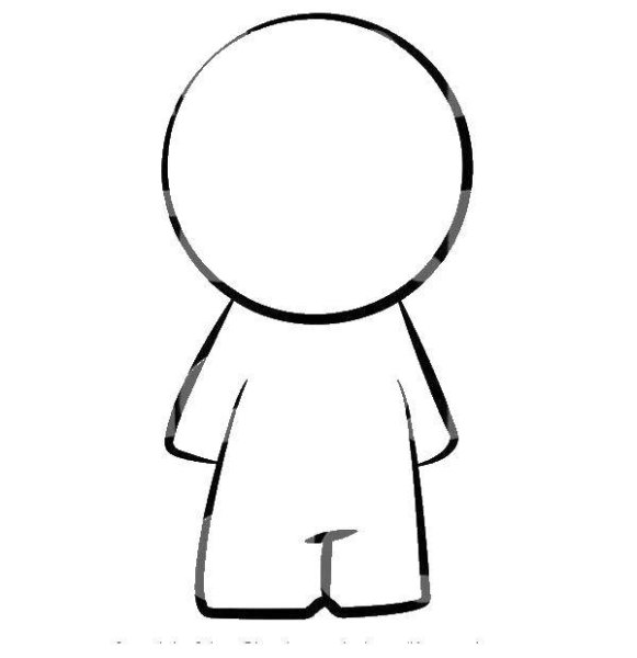 Человечек с большой головой