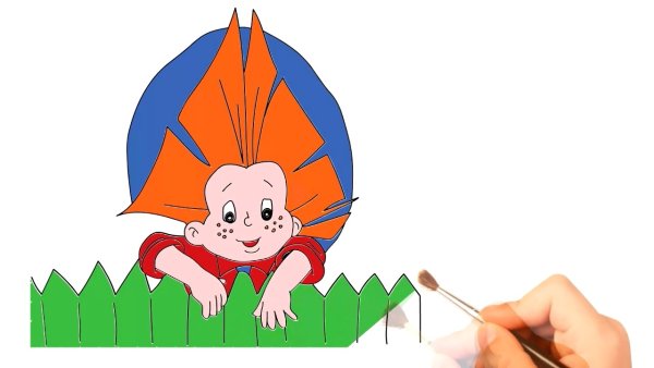 Аппликация Незнайка