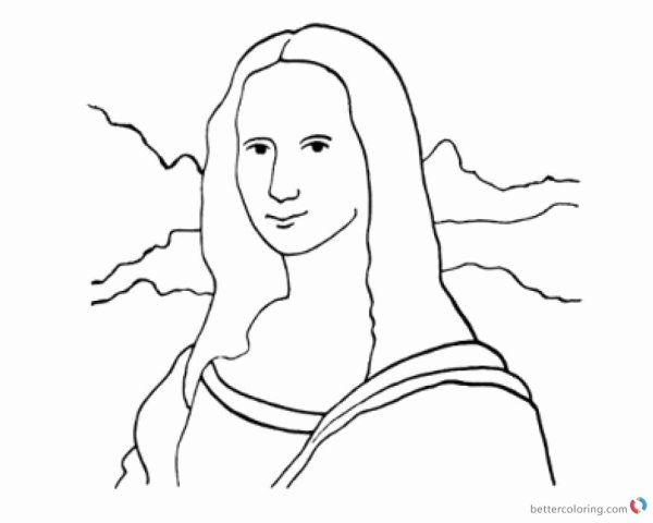 Мона Лиза для срисовки