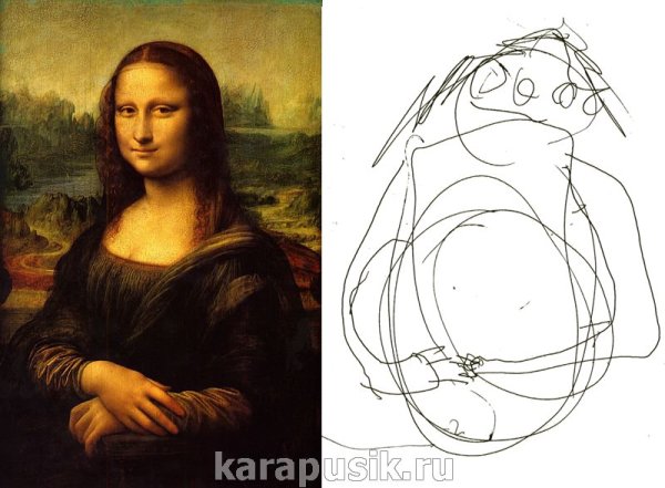 Перерисованная Мона Лиза