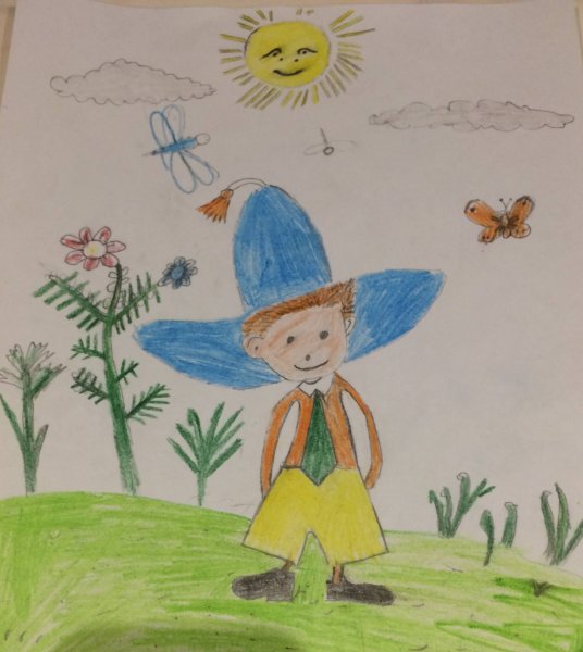 Нарисовать Незнайку