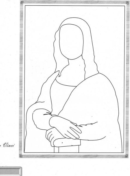 Портрет моны Лизы карандашом поэтапно