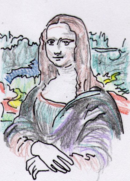 Легкий портрет Мона Лизы