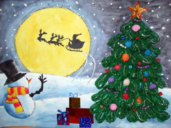 Дед Мороз рисунок