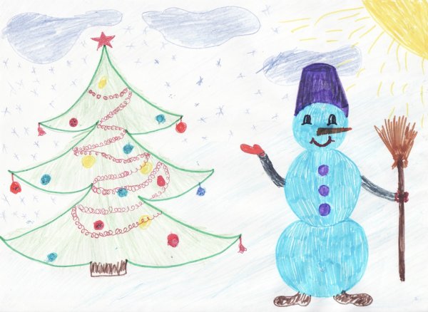 Рисунки на новый год