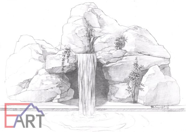 Река набросок