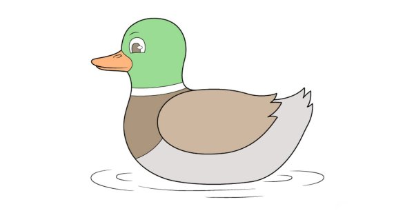 Утка эскиз