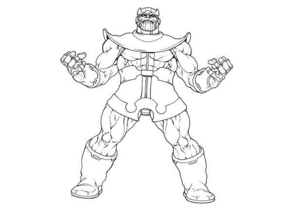 Лего Танос раскраска