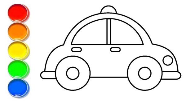 Этапы рисования автомобилей