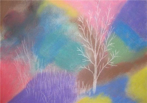 Рисование пастелью для детей