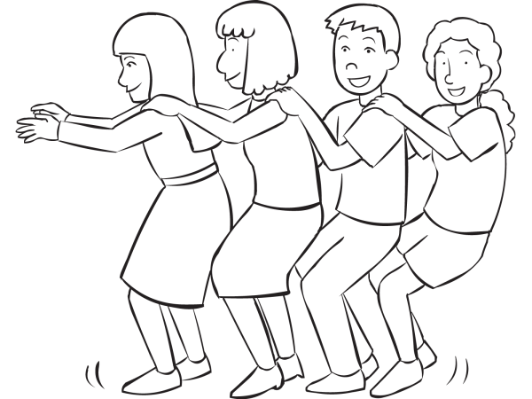 Эстафета раскраска