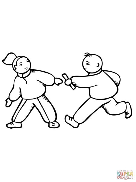 Эстафета рисунок