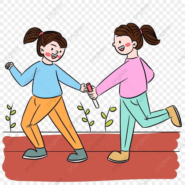 Иллюстрация дискуссии эстафета