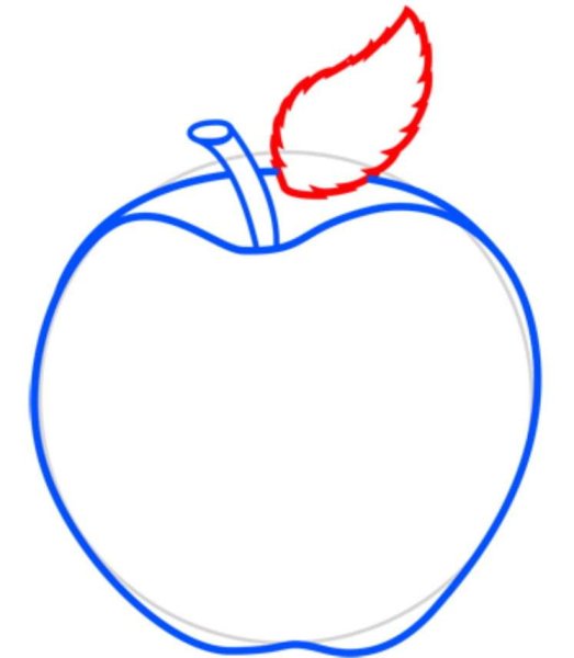 Яблоко рисунок для детей