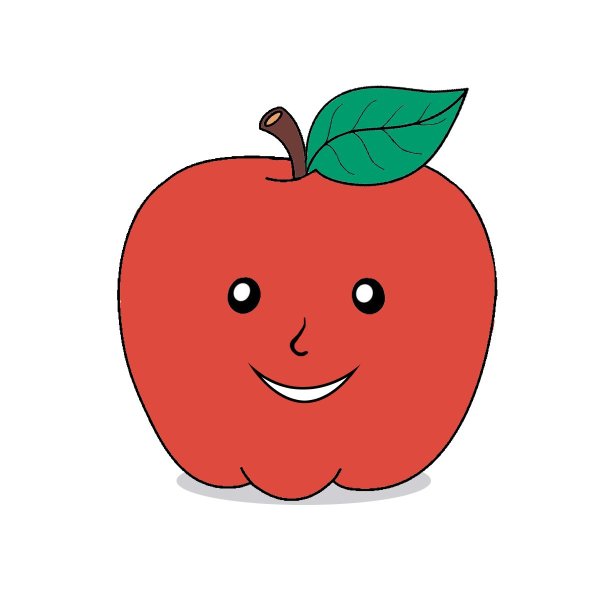 Яблоко рисунок для детей
