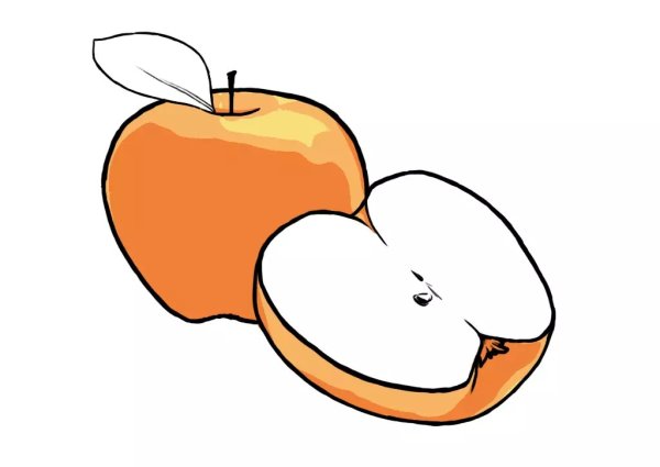 Яблоко для срисовки