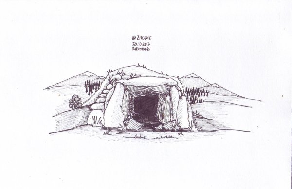 Эскиз Шахтера карандашом