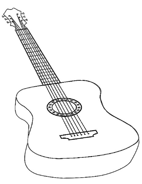 Электрогитара раскраска