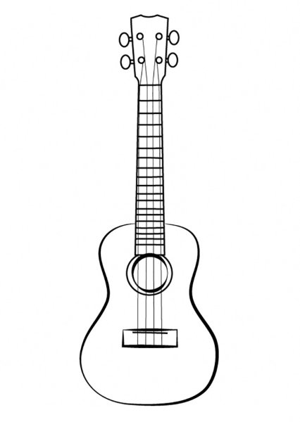 Гитара карандашом