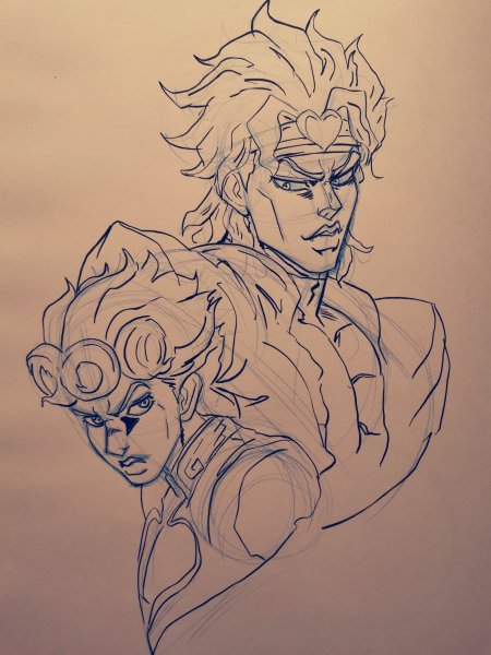 Jojo character model Sheets Джорно