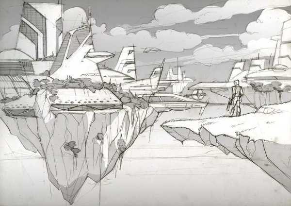 Природа карандашом