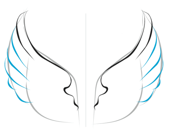 Крылья нарисованные