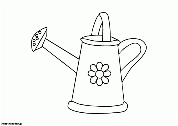 Лейка раскраска