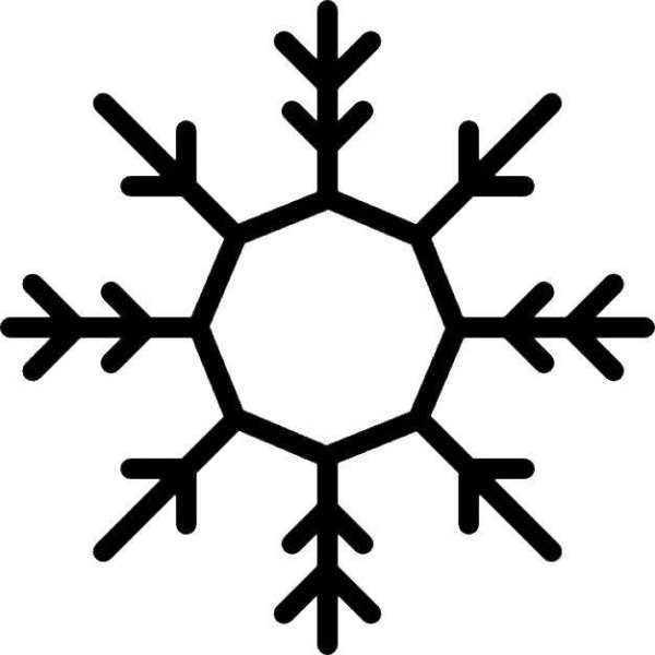 Снежинка раскраска