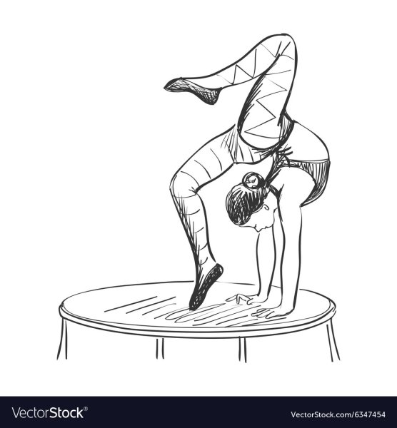 Воздушная акробатика раскраска