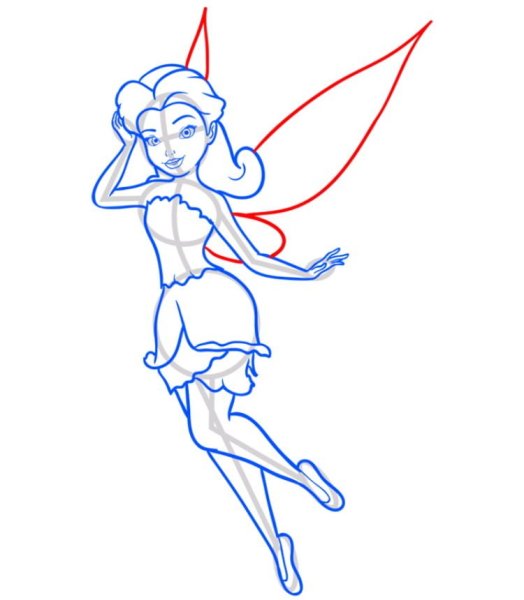 Поэтапное рисование феи
