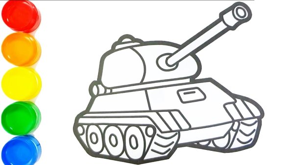 Т-34 рисунок карандашом поэтапно