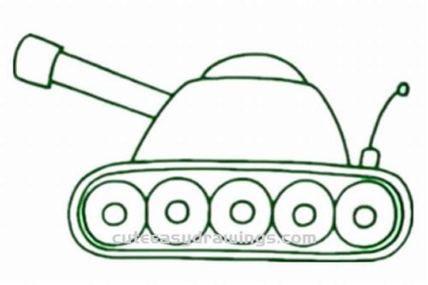 Танк нарисовать с пятнами