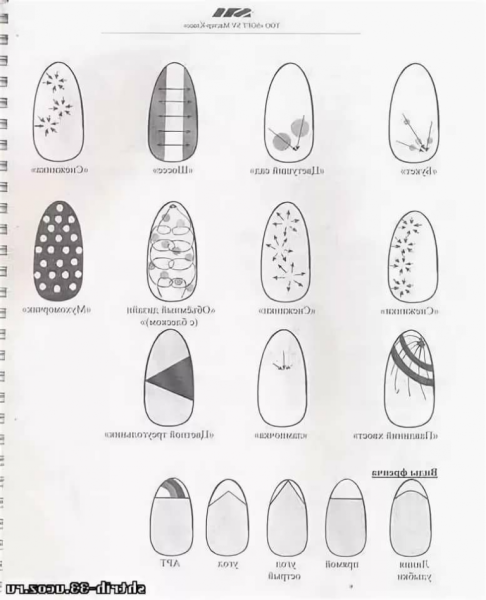 Прозрачный маникюр со стразами