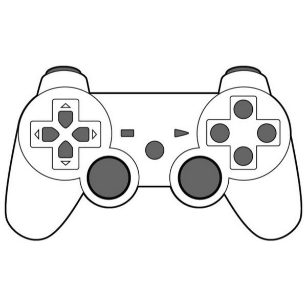 Джойстик трафарет