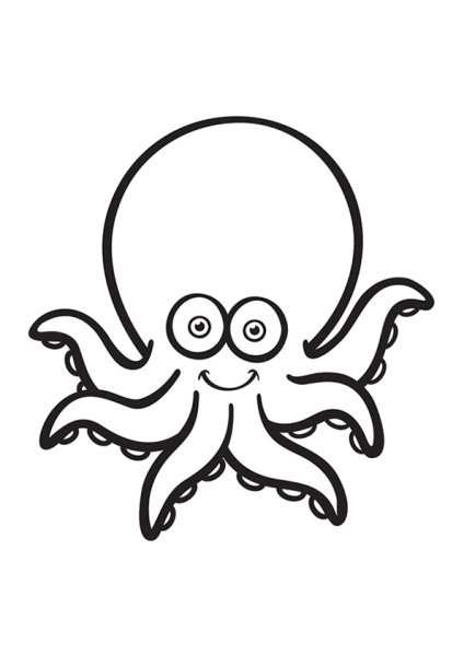 Раскраска осьминог