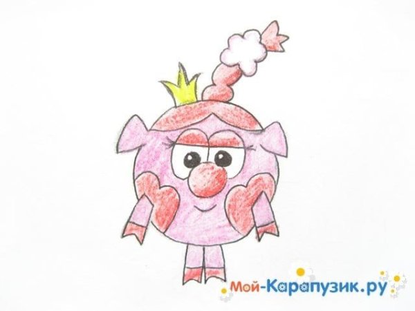 Нюша карандашом Смешарики