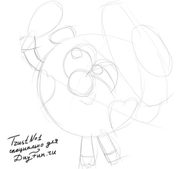 Нюша рисунок карандашом