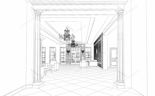 Дворец в перспективе