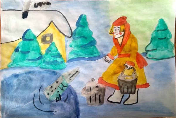 По щучьему велению раскраска