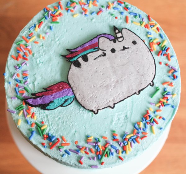 Торт кот Пушин Единорог