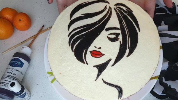 Перенос рисунка на торт