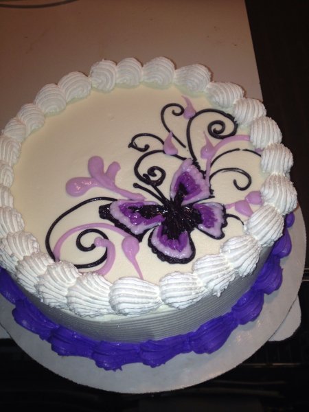 Рисование кремом на торте